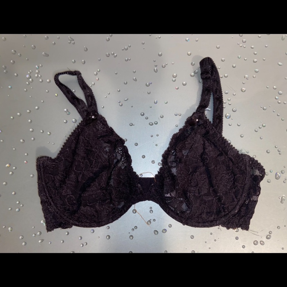 Black Lace Nordstrom Underwire Bra Size 32DD